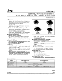 Click here to download ST72561K9 Datasheet