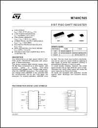 Click here to download M74HC165TTR Datasheet