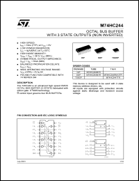 Click here to download M74HC244RM13TR Datasheet