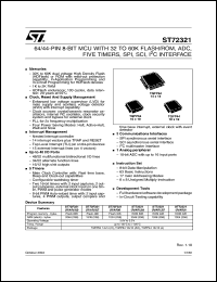 Click here to download ST72F321AR6T6 Datasheet