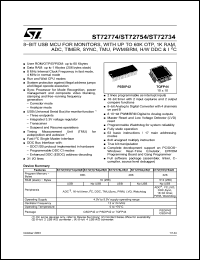 Click here to download ST72774J9B1 Datasheet