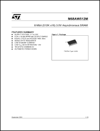 Click here to download M68AW512ML70ND1T Datasheet