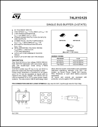 Click here to download 74LX1G125BJR Datasheet