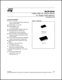 Click here to download M29F080D70N1T Datasheet