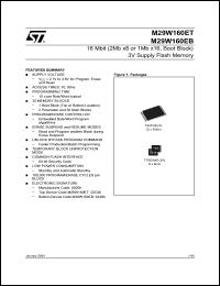 Click here to download M29W160ET Datasheet