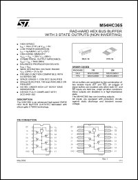 Click here to download M54HC365K1 Datasheet