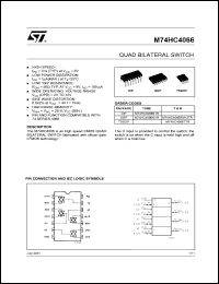 Click here to download M74HC4066RM13TR Datasheet