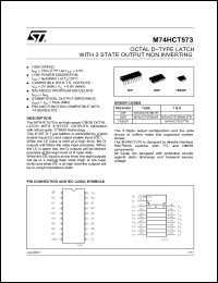 Click here to download M74HCT573M1R Datasheet
