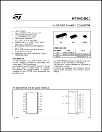 Click here to download M74HC4020TTR Datasheet