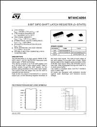 Click here to download M74HC4094TTR Datasheet