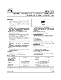 Click here to download ST7FLITE10 Datasheet