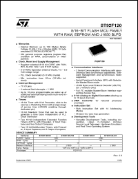 Click here to download ST92F120R1Q7 Datasheet