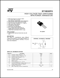 Click here to download ST1803DFH Datasheet