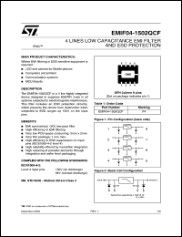 Click here to download EMIF04-1502QCF Datasheet