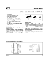 Click here to download M74HCT138RM13 Datasheet