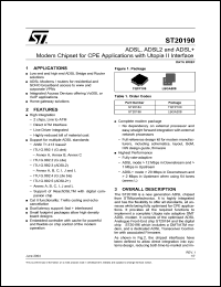 Click here to download ST20190 Datasheet