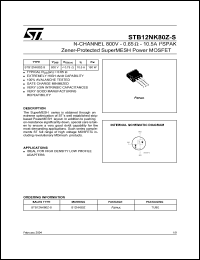 Click here to download STB12NK80 Datasheet