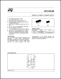 Click here to download HCF4023M013TR Datasheet