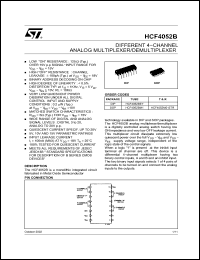 Click here to download HCF4052M013TR Datasheet