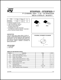 Click here to download STD3PS25 Datasheet