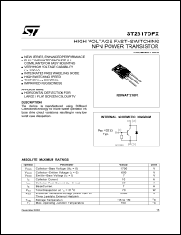 Click here to download ST2317DFX Datasheet
