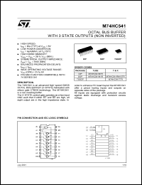 Click here to download M74HC541RM13TR Datasheet