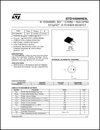 Click here to download STD100NH03 Datasheet