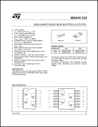 Click here to download M54HC125K Datasheet