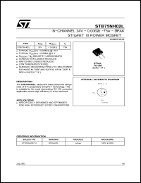 Click here to download STB75NH02 Datasheet