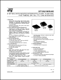 Click here to download ST72F521AR9TC Datasheet