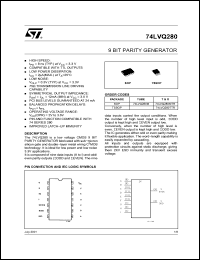 Click here to download 74LVQ280 Datasheet