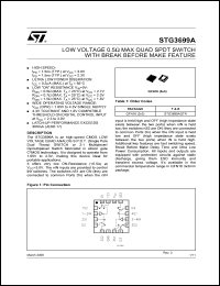 Click here to download STG3699AQTR Datasheet