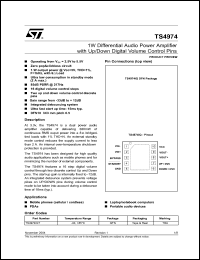 Click here to download TS4974IQT Datasheet