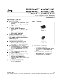 Click here to download M58BW032BT60T6T Datasheet