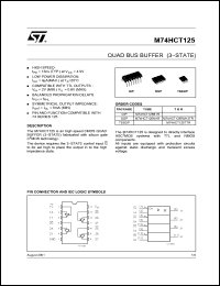 Click here to download M74HCT125B1 Datasheet