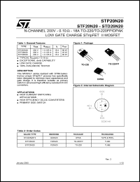 Click here to download STD20N20 Datasheet