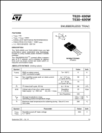 Click here to download T620-600W Datasheet