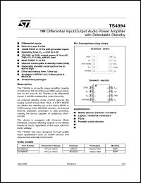 Click here to download TS4994IST Datasheet