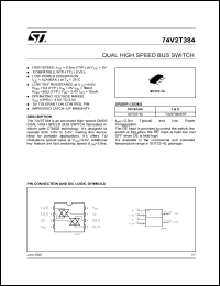 Click here to download 74V2T384 Datasheet
