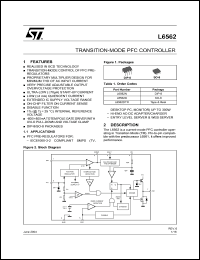 2x l6562d Driver PFC Controller 650mw 10,3-22v so8 tubo de embalaje 