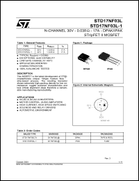 Click here to download STD17NF03LT4 Datasheet