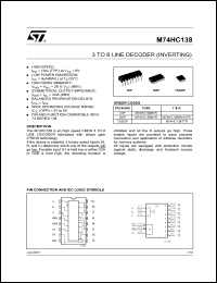 Click here to download M74HC138TTR Datasheet