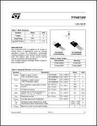 Click here to download TYN612MFPRG Datasheet