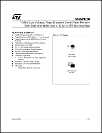 Click here to download M45PE10-VMN6 Datasheet