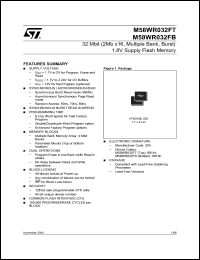 Click here to download M58WR032F-ZBF Datasheet