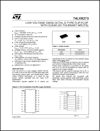 Click here to download 74LVX273 Datasheet