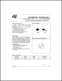 Click here to download STD2NK70 Datasheet
