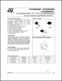 Click here to download STD2NK90 Datasheet