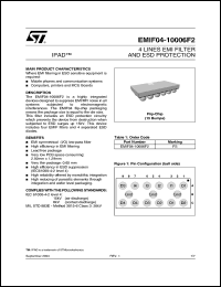 Click here to download EMIF04-10006XF Datasheet