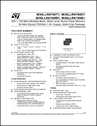 Click here to download M36LLR876B0E Datasheet